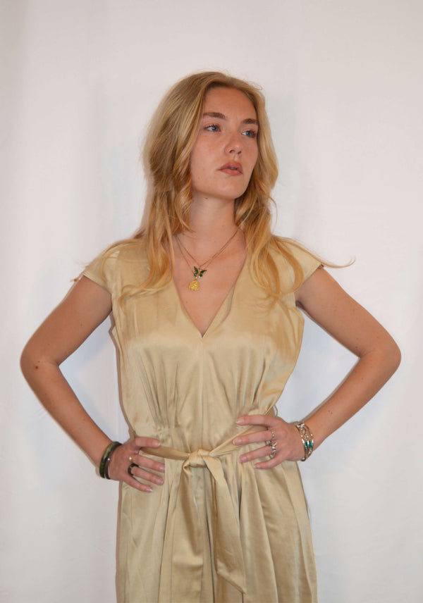 Shinzo Dress - Beige