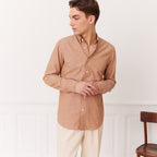 Chemise En Coton Pucé Saumon