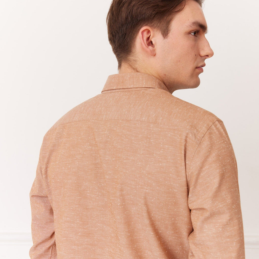 Chemise En Coton Pucé Saumon