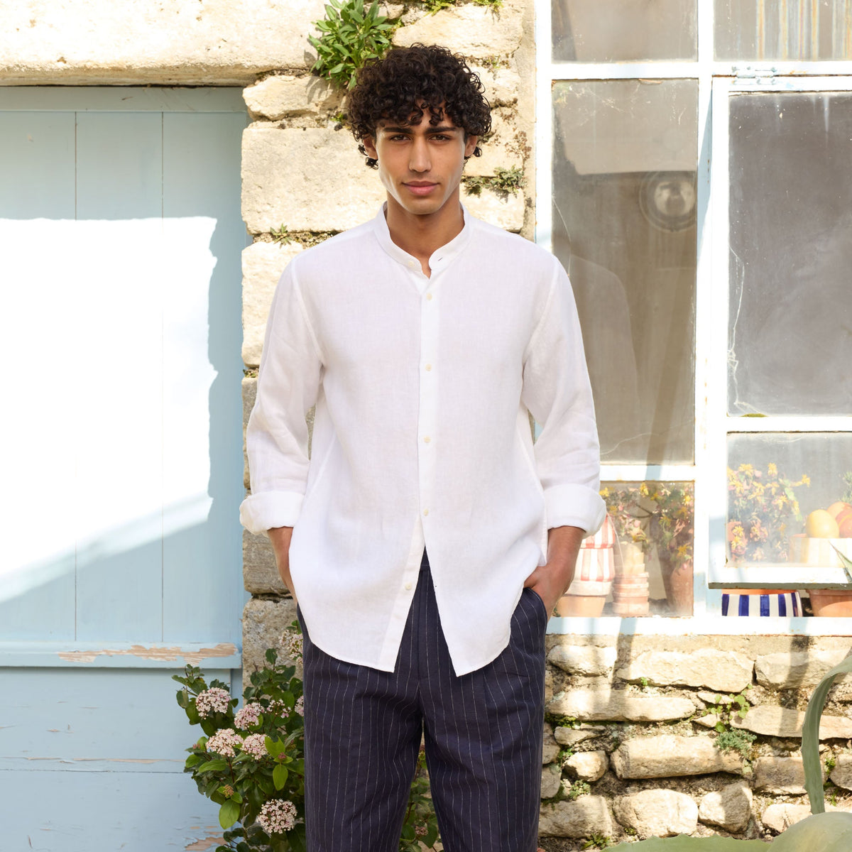 Chemise En Lin Blanche