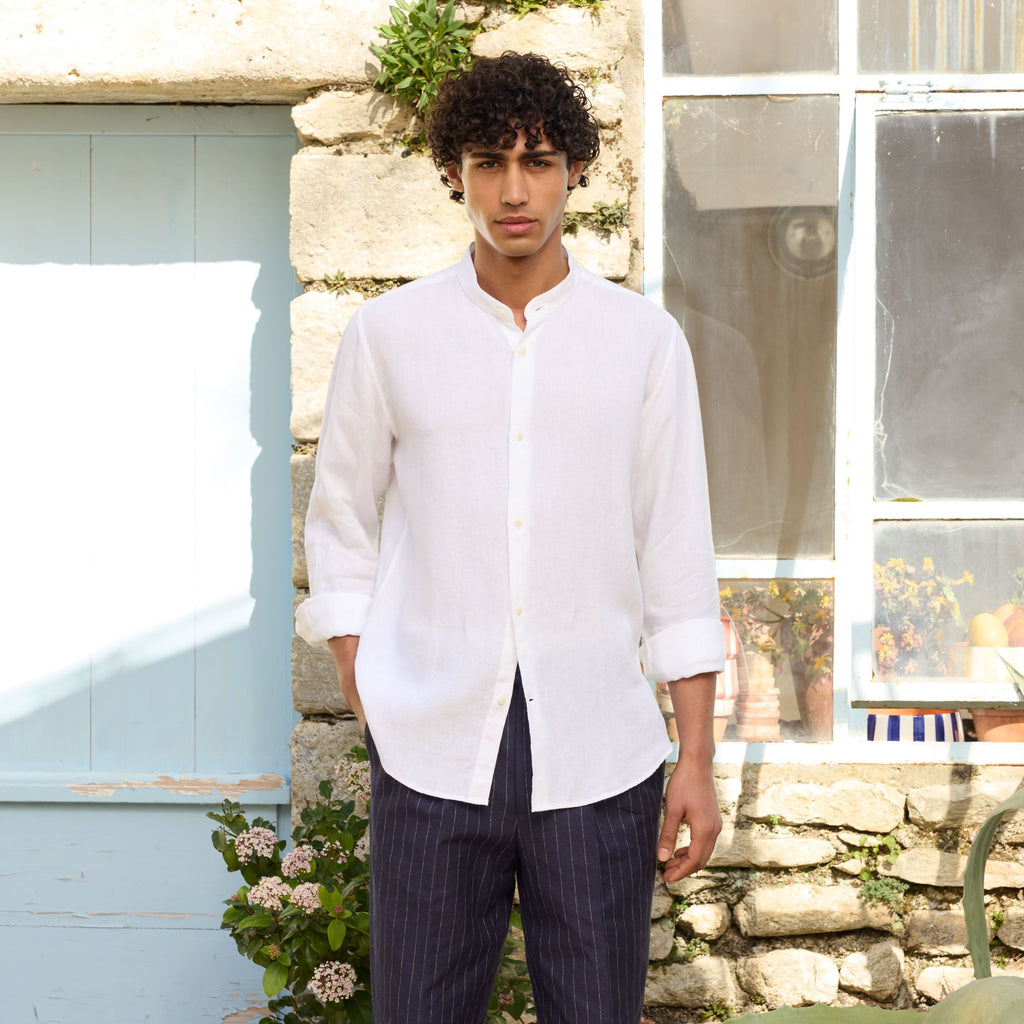 Chemise En Lin Blanche