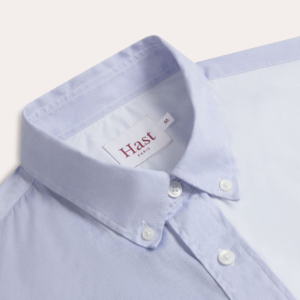 Fun Shirt  En Oxford Double Retors Bleue