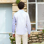 Fun Shirt  En Oxford Double Retors Bleue