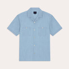 Chemise À Manches Courtes En Chambray