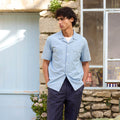 Chemise À Manches Courtes En Chambray