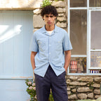 Chemise À Manches Courtes En Chambray