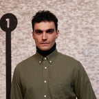 Chemise En Flanelle De Coton Et Laine Kaki