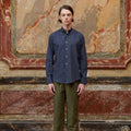 Chemise En Flanelle Bleu Nuit