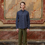 Chemise En Flanelle Bleu Nuit