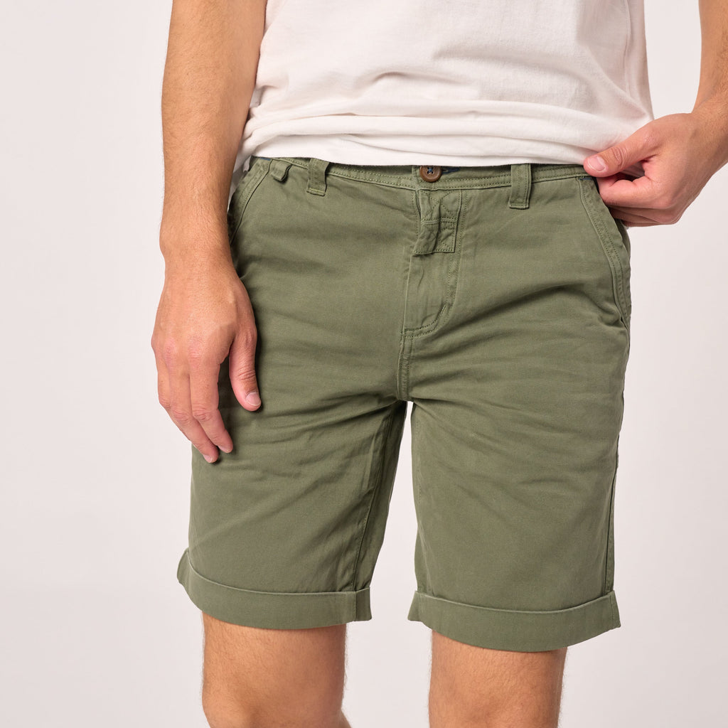 100% Organic Cotton Shorts - Khaki