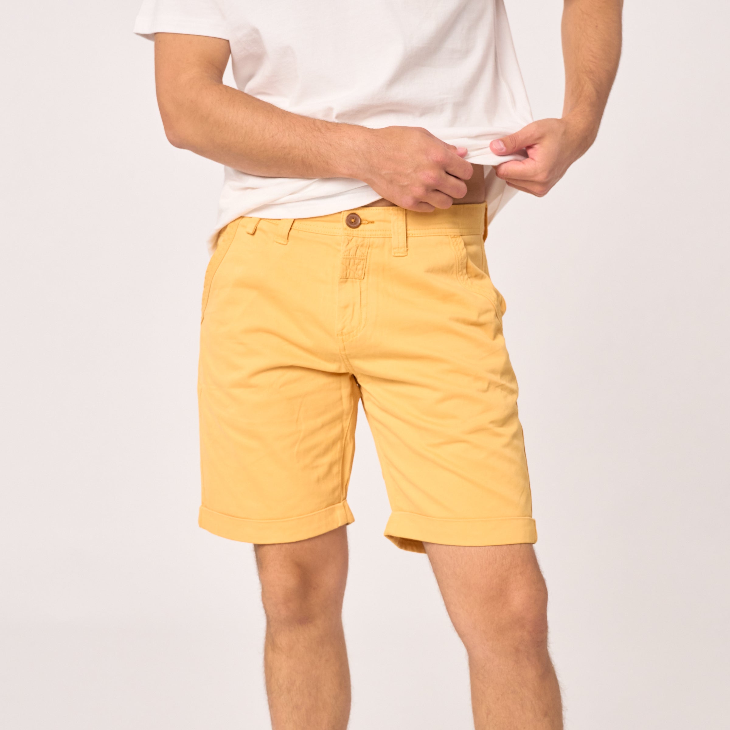 100% Organic Cotton Shorts - Ochre