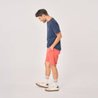 Bermuda shorts in 100% organic cotton - Terracotta