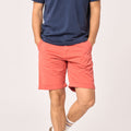 Bermuda shorts in 100% organic cotton - Terracotta