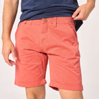 Bermuda shorts in 100% organic cotton - Terracotta