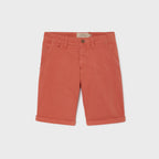 Bermuda shorts in 100% organic cotton - Terracotta