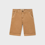 100% Organic Cotton Bermuda Shorts - Beige