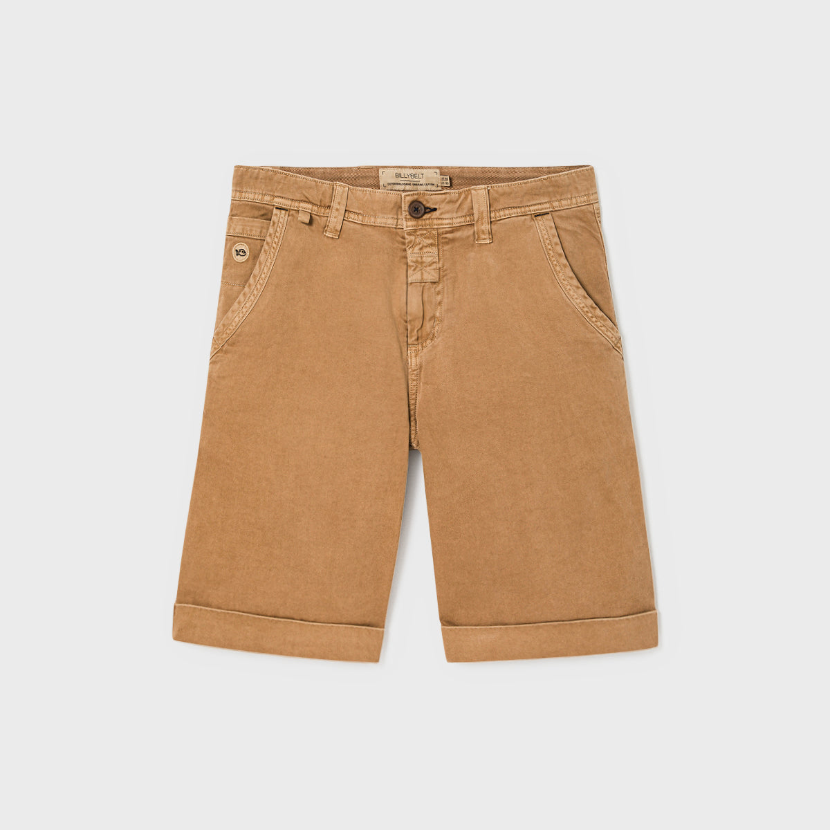 100% Organic Cotton Bermuda Shorts - Beige