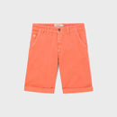 Bermuda En 100% Coton Bio - Orange