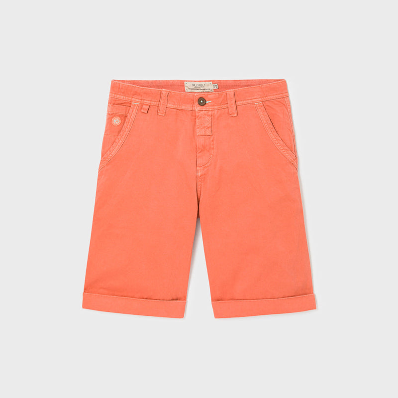 Bermuda En 100% Coton Bio - Orange