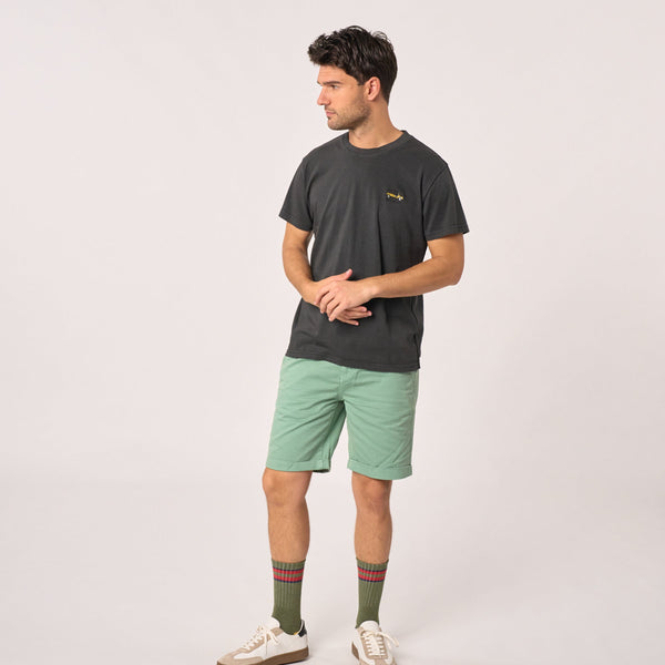 Bermudas De 100% Algodón Orgánico - Verde