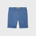 100% Organic Cotton Bermuda Shorts - Light Blue