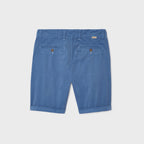 100% Organic Cotton Bermuda Shorts - Light Blue