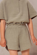 Shorts Georgette Verdigris