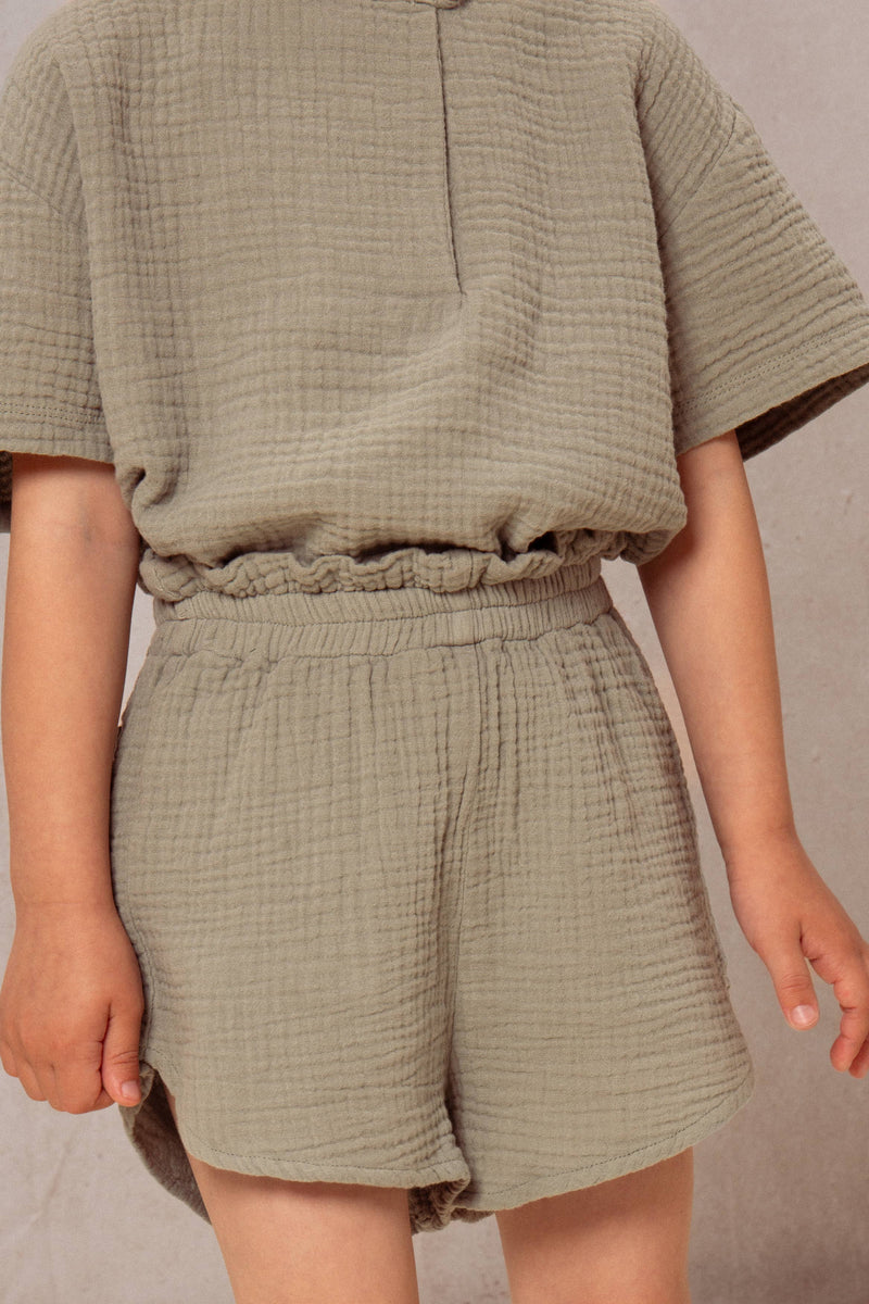 Shorts Georgette Verdigris