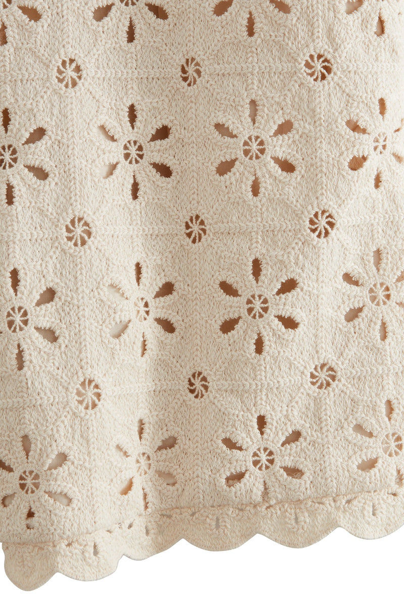 Short Ilario Crème Ajouré