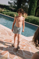 Short De Bain Chico Rayures Bleu Grec