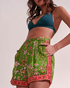Short Isabelle - Green Botanique - Femme