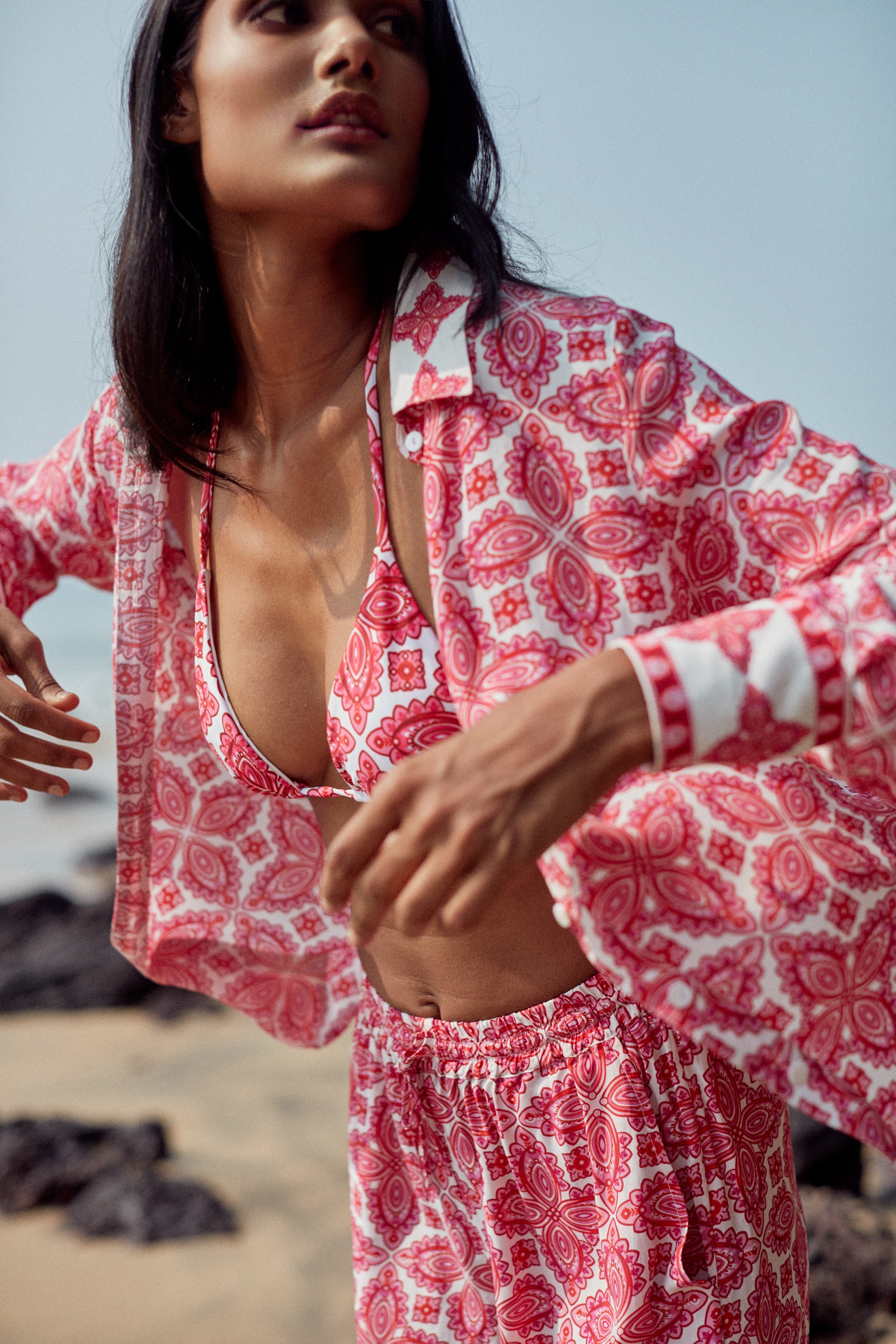 Amber Shirt - Red Lotus