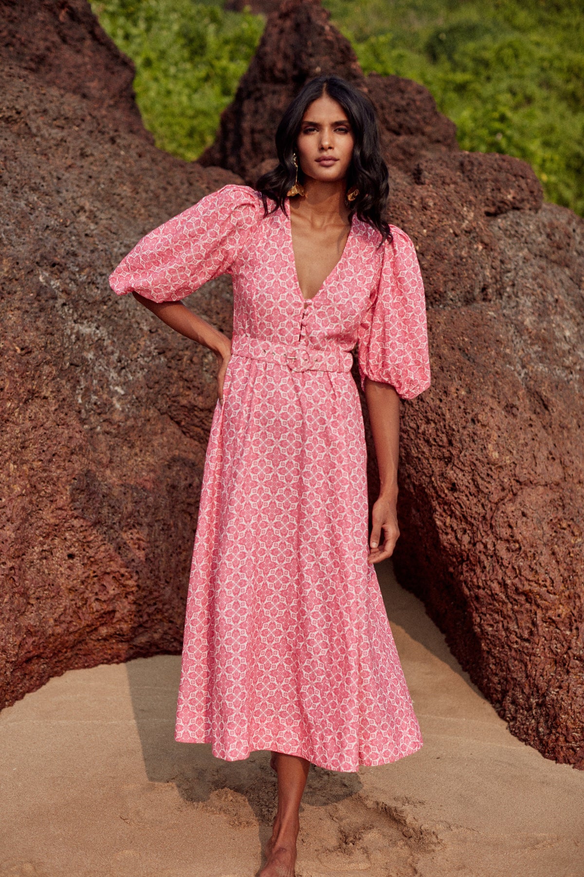 Svetlana Dress - Pink Lotus