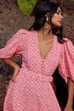 Svetlana Dress - Pink Lotus