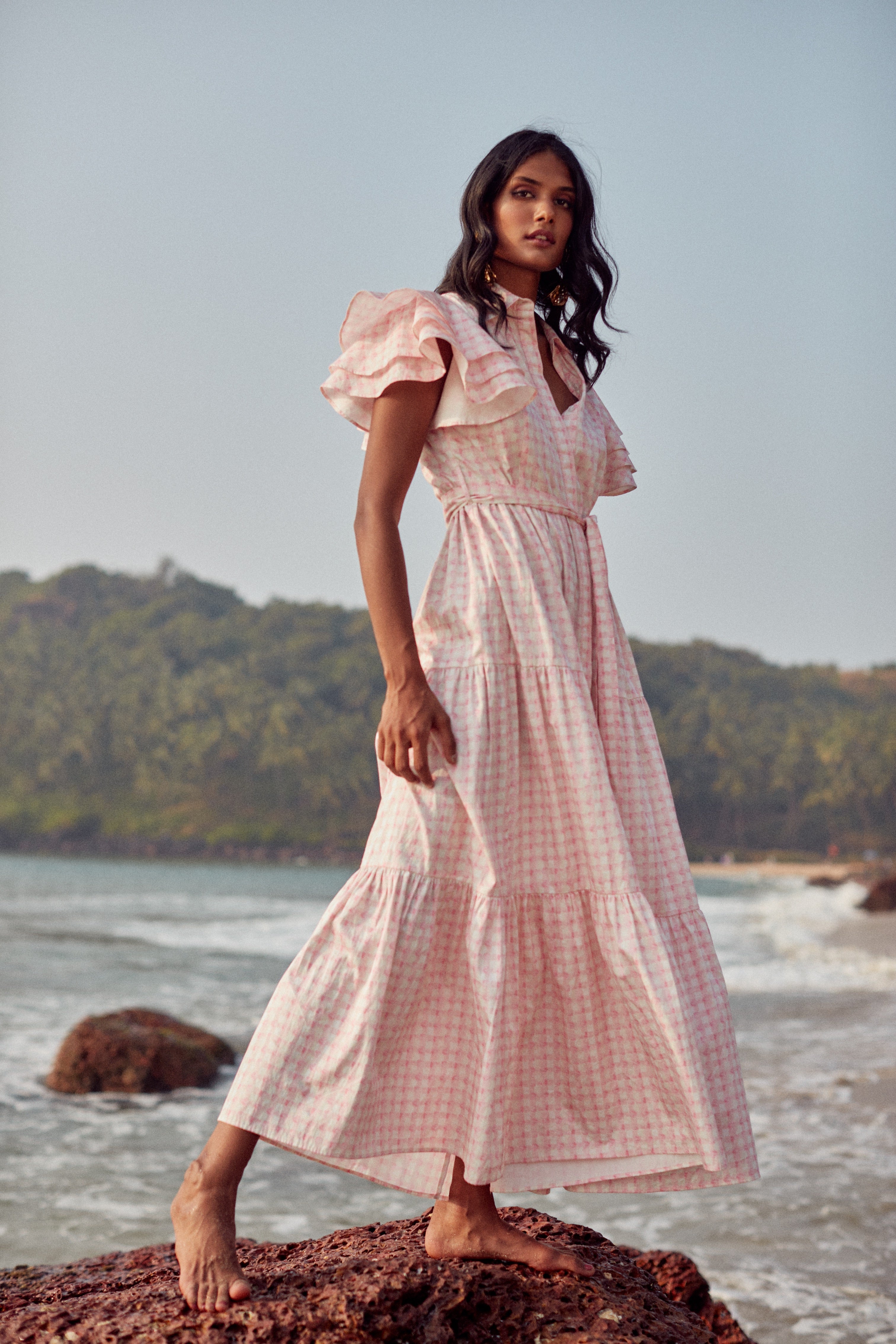 Camelia Dress - Pink Vichy