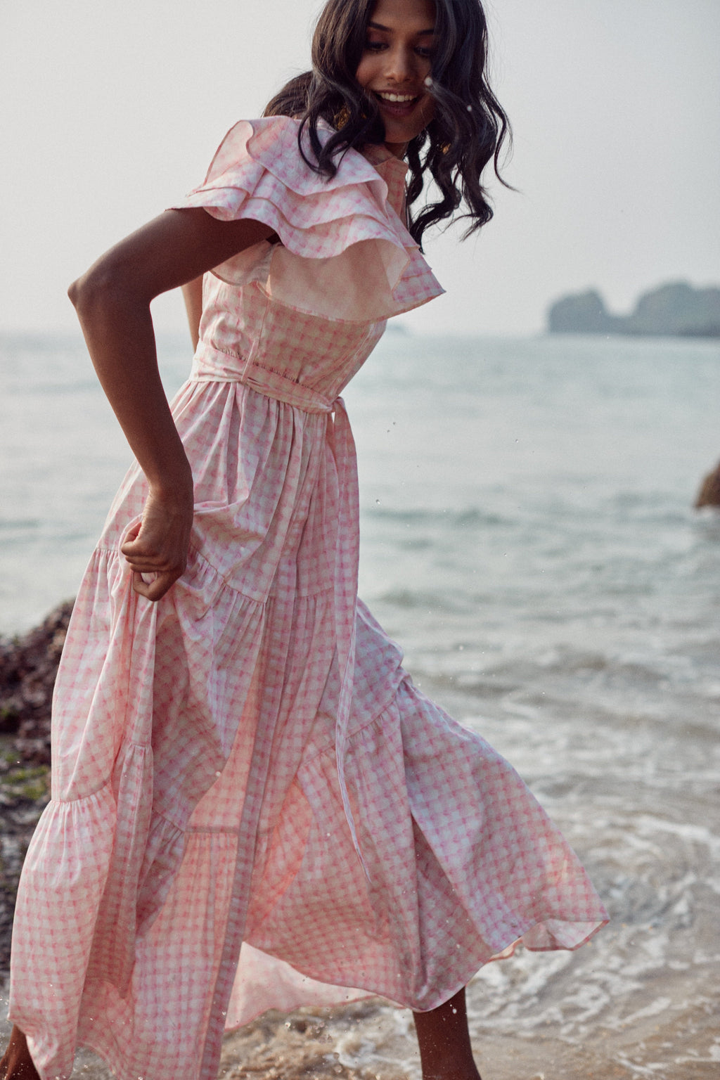 Camelia Dress - Pink Vichy