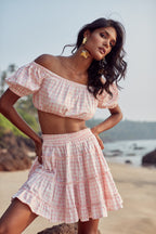 Audrey Top - Pink Gingham