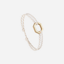 Pulsera Esfera - Rayas Beige y Blancas
