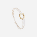 Bracelet Sphère - Beige & Blanc