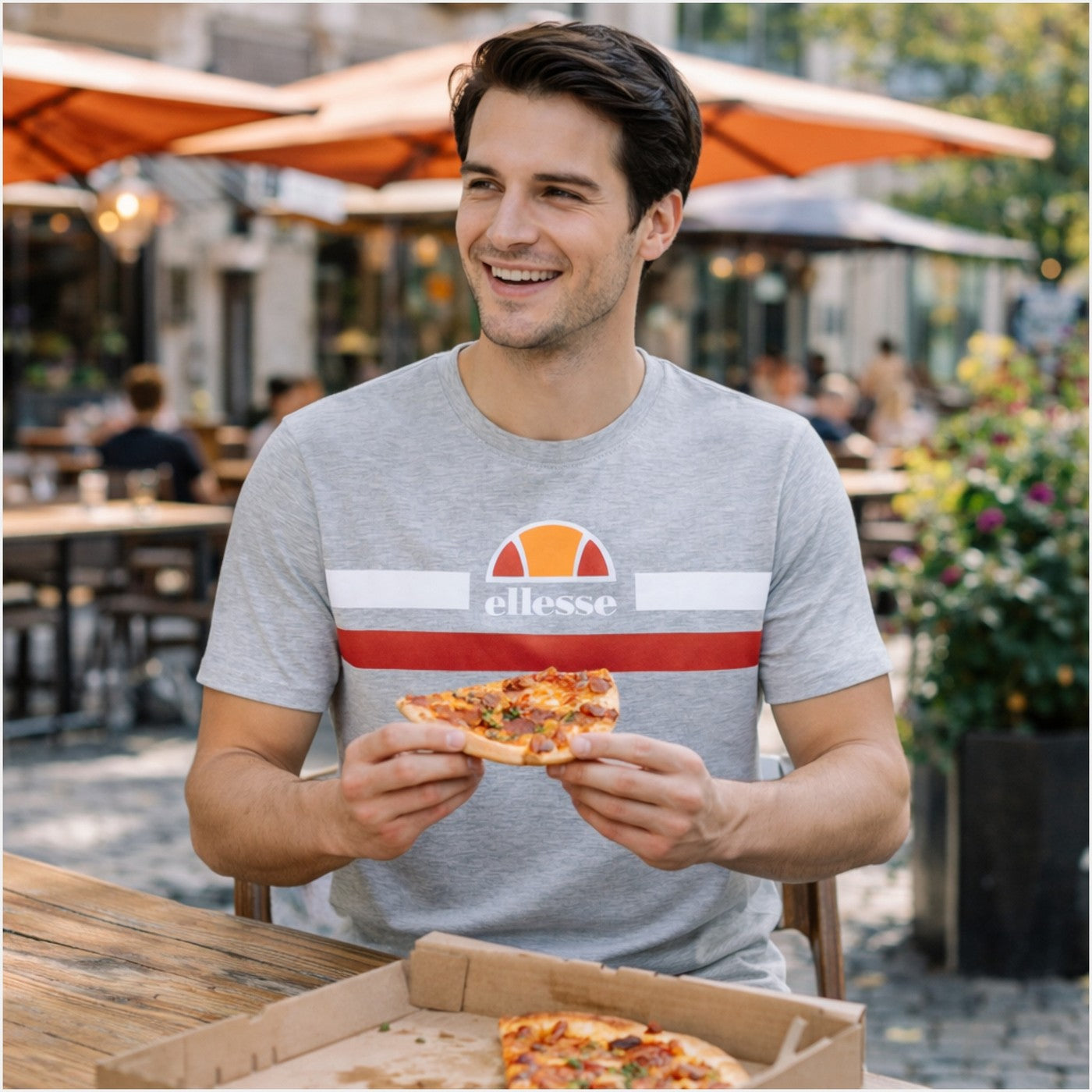 T-Shirt Manches Courtes Ellesse Homme - Gris