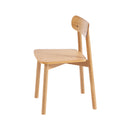 Lot De 2 Chaises Celeste - Chêne Massif Et Pieds En Placage Chêne