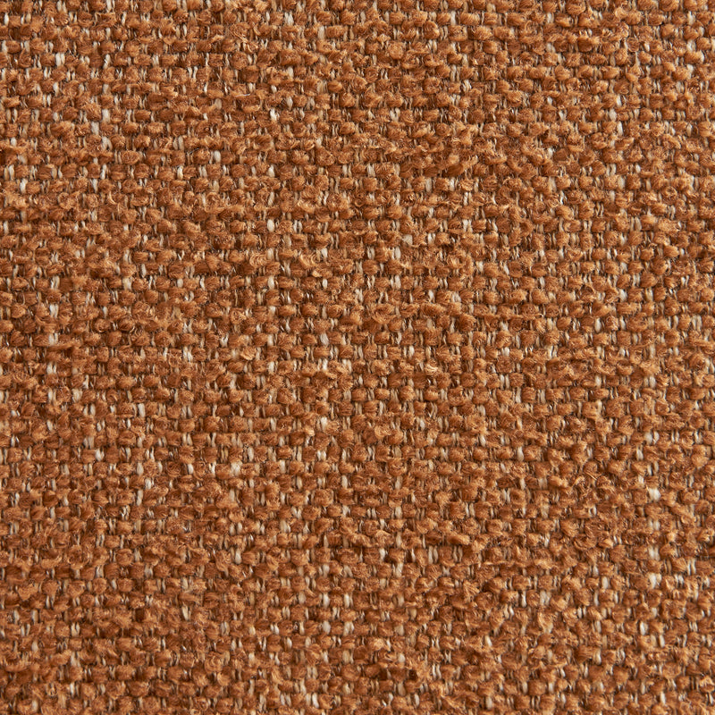 Lot De 2 Chaises Ciara - Bouclette Terracotta Et Pieds Métal Noir