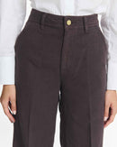 pantalon large sierra canvas chocolat labdip