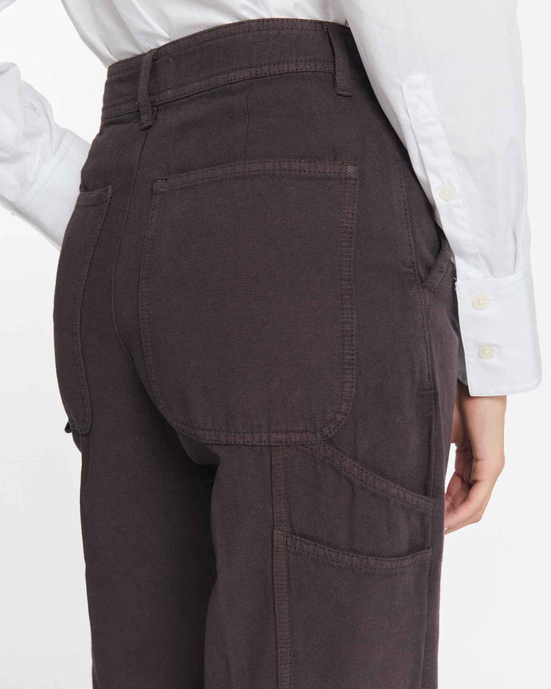 pantalon large sierra canvas chocolat labdip