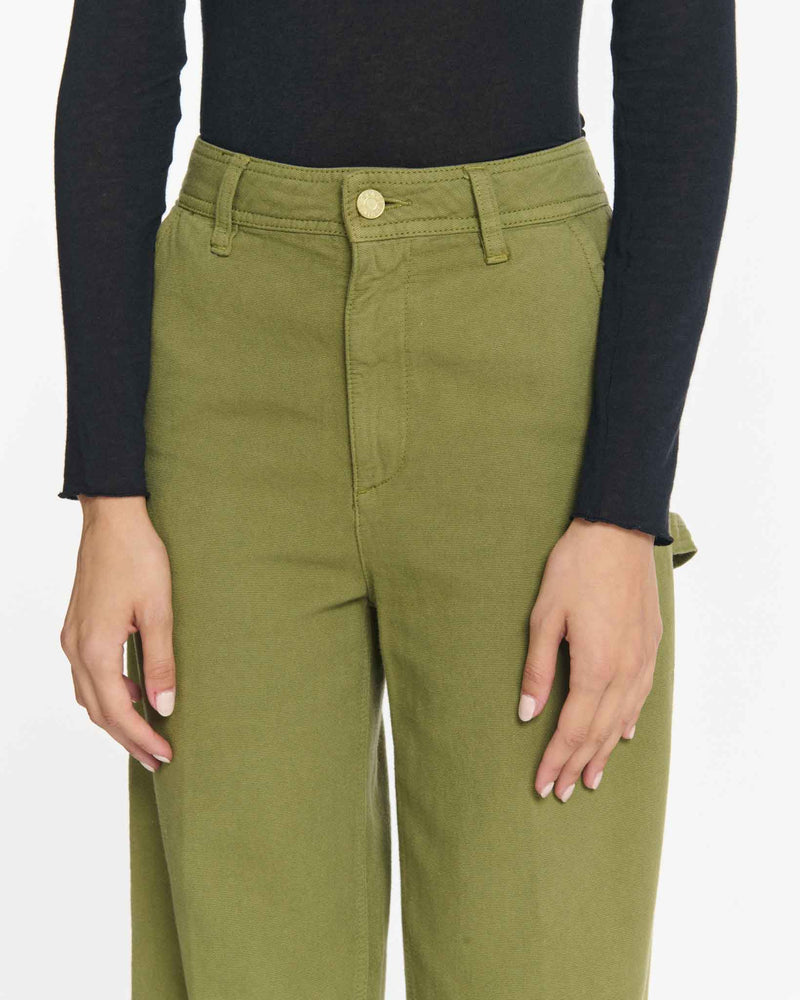 pantalon large sierra canvas olive labdip