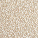 Lot De 2 Chaises Frida - Tissu Bouclette Écru Pieds Métal Noir