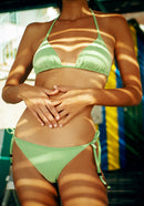 Silvio Triangle Bikini Top - Green