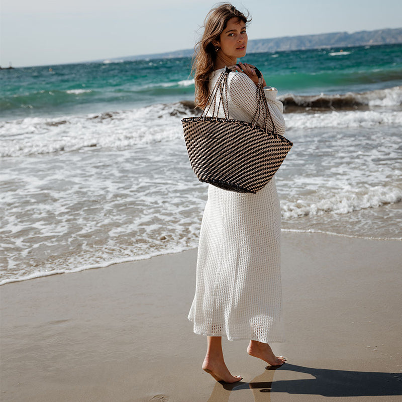 Sac Simona Large - Noir-Blanc