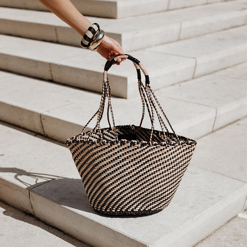 Sac Simona Large - Noir-Blanc