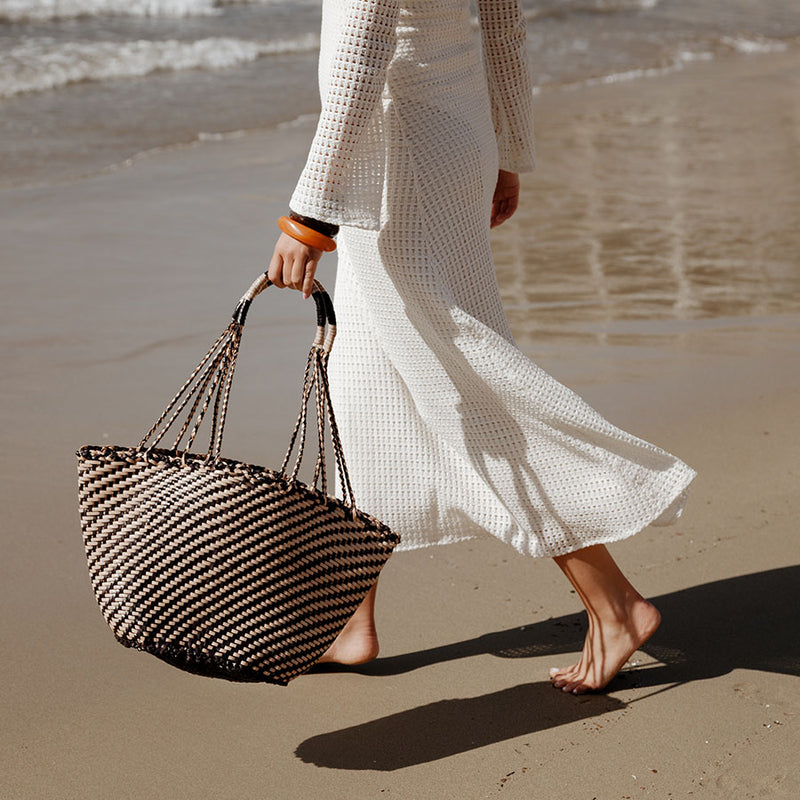 Sac Simona Large - Noir-Blanc